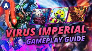 BEAT THE META!!! Virus Imperialdramon Red Purple Deck Gameplay Guide | Digimon Card Game BT18 \u0026 BT19