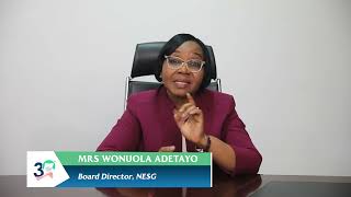 Join NESG Board Member, Mrs Wonu Adetayo, at #NES30