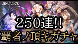 【シノアリス】覇者ノ頂キガチャ250連!!『総合値バク上げ!!』