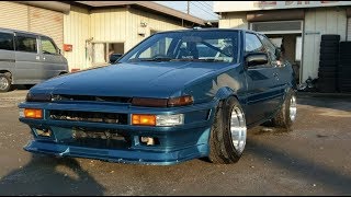 AE86　伊藤オート走行会2018 2 18　part①　Drift video on nikko-circuit