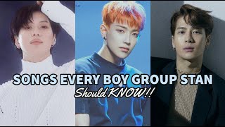 100 songs EVERY kpop boy group stan should know