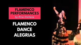 Flamenco Performances by Rina Orellana | Flamenco Dance Alegrias