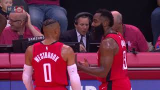 James Harden and Russell Westbrook HEATED ARGUMENT in Season Opener | 2019-2020 NBA Season video