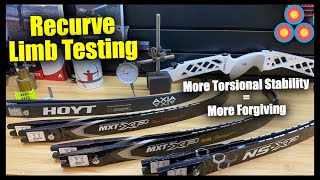 Testing Recurve Limbs for Torsional Rigidity | More Forgiving Recurve Limbs