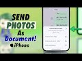 How to Send Photos as a Documents in WhatsApp on iPhone!
