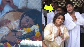 Bappi Lahiri Daughter Reema & Son Bappa Lahiri CRYING Uncontrollably At अंतिम संस्कार