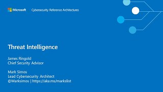 MCRA Threat Intelligence