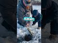 he went ice fishing for the first time 😳 shorts