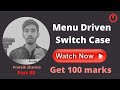 Switch Case in java | Menu Driven | Computer Applications CRASH Course ICSE Prateik Sharma by Java