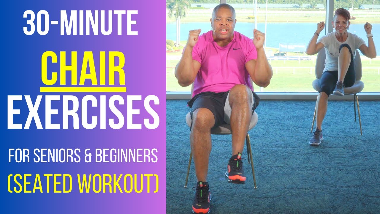 30-Minute Full Body Chair Workout For Seniors & Beginners (Intermediate ...