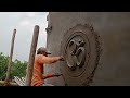 om wall parapet design ओम डिजाइन दीवाल पर कैसे बनाते हैं