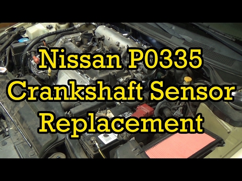 Nissan P0335 Crankshaft Position Sensor Replacement 2003 Altima 2.5 (2002-2006 Similar) Nissan P0335 Crankshaft Position Sensor Replacement 2003 Altima 2.5 (2002-2006 Similar)