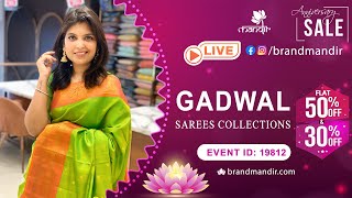 Gadwal Sarees Collection | WhatsApp Number 733 733 7000 | Brand Mandir Sarees LIVE