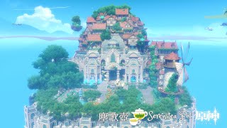 【原神⛅塵歌壺】洋風の空中ホテル街 🫖 Serenitea Pot Genshin