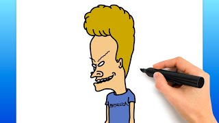 How To Draw Beavis (Easy Drawing Tutorial)