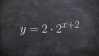 Math tutorial for graphing an exponential function with transformations