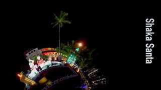 Shaka Santa and Tutu Mele at Honolulu City Lights 2020 - VR180