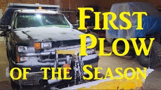 First Plow of the Season