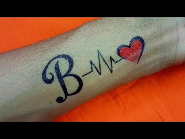 Details 79+ Letter B With Heart Tattoo Designs Super Hot - In.eteachers