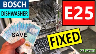 Bosch Dishwasher E25 Error Code and How to Clean Filter for Maximum Efficiency