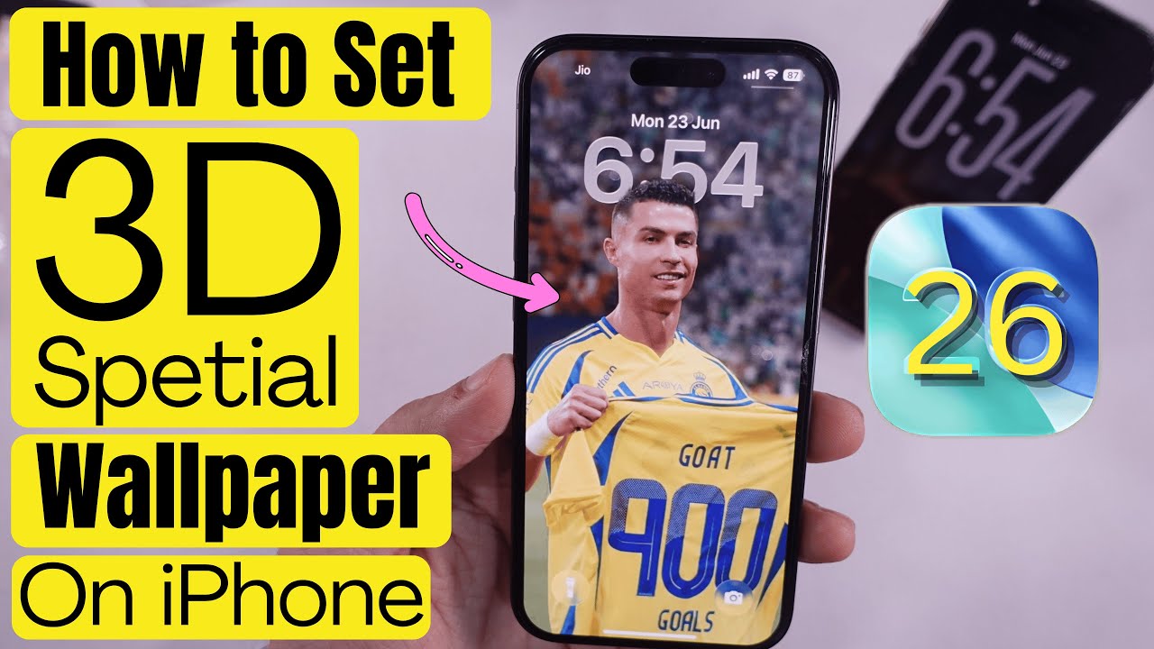 Ios 26 How To Set 3d Spatial Wallpaper On Lock Screen Of Your Iphone