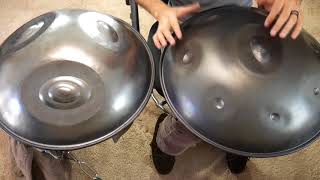 Saraz Handpan G Major and Bass Pan