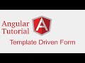 Angular forms tutorial - Template Driven Form