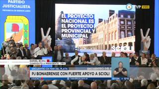 Visión 7 - PJ Bonaerense con fuerte apoyo a Scioli