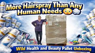 More Hairspray Than Any Human Needs 😳💨 | Wild Health and Beauty Pallet Unboxing