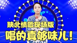 农村美女琳妹演唱陕北情歌《泪蛋蛋掉在酒杯杯里》现场版，唱得真够味儿！配音