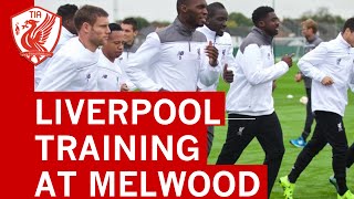 Liverpool FC Training at Melwood ahead of Rubin Kazan in Europa League