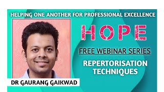 Repertorisation Techniques - Dr Gourang Gaikwad