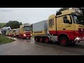 trucks carrying 750 tons