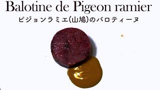 【ジビエ】現役フレンチシェフが作る ピジョンラミエ(山鳩)のバロティーヌ｜FJCLUB Balotine de Pigeon ramier