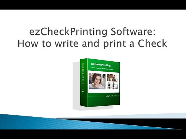 Ezcheckpersonal Quick Start Guide How To Print Personal