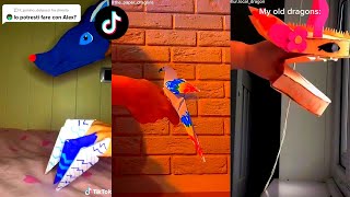 Dragon Puppet Crafts Paper Dragon Tiktok Compilation 52 Doovi