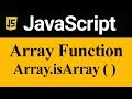 ArrayisArray Method in JavaScript (Hindi)