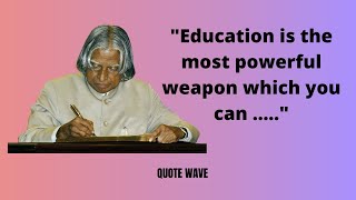 TOP 10 Dr APJ Abdul Kalam Quotes for Students Looking for Motivation #quotes  #motivation