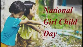 National Girl Child Day|National Girl Child Day Status |#shorts|#status|All over the year
