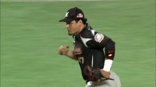 【プロ野球パ】ナイスキャッチ、そしてナイストス！クルーズが球際の強さ発揮  2015/08/26 H-M