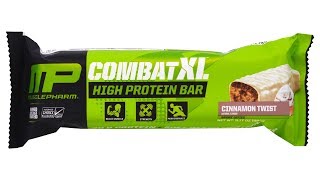 Honest Reviews: Musclepharm Combat XL High Protein Bar - Cinnamon Twist By oppermanfitness/#gains