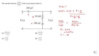 CONTROL SYSTEM |PROBLEM 1 - GATE 2013| Transfer Function