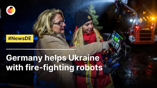 Germany helps Ukraine with fire-fighting robots | #NewsDE