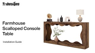 F2001 - Installation Guide - Tribesigns Farmhouse Console Table