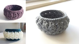 钩针编织小收纳筐｜Crochet Little Basket