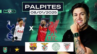 PALPITES DE FUTEBOL PARA O DIA 08 01 2025 + BILHETE PRONTO (QUARTOU NO MUNDO BET)