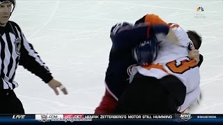 Radko Gudas vs Boone Jenner Mar 25, 2017