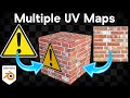 Using Multiple UV Maps Within a Material (Blender Tutorial)