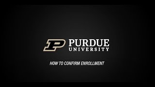 How to confirm enrollment