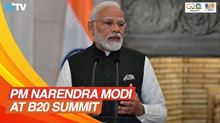 PM Narendra Modi Addresses At The B20 Summit 2023